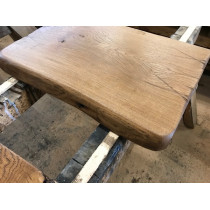 Baumscheibe, Waschtisch, Tischplatte, Altholz-Stil, Antik, Eiche, Baumkante 100x45x4,5